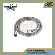 Grahan SUS304 Shower Flexible Hose 1.2M/ 1.5M/ 1.8M Bathroom Hose Bidet Hose Shower Hose