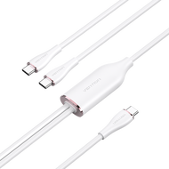 Vention®USB 2.0 Type-C nam đến 2 Type-C nam 5A cáp 1.5m Lam Lục màu hồng trắng Silicone loại