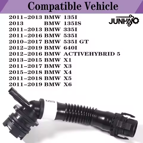 Crankcase Vent Hose PCV from Valve Cover for BMW 135I 135IS 335I 535I 640I X1 X3 X4 X5 X6 N55 E82 E8