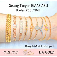 Gelang Tangan EMAS ASLI Kadar 700 16K TOKO MAS LIA GOLD BEKASI