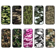 Samsung F06 F16 F56 M06 M16 M56 5G S25 PRO Ultra edge 5G camouflage Soft black TPU phone case