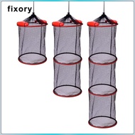 fixory Float Fish Basket Foldable Lightweight Heavy Duty Portable Accessory Fishing Bucket Well Stor