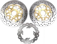 Arashi Front Rear Brake Disc Rotors for Honda CB400N 1982-1988 Motorcycle Replacement Accessories CB