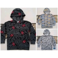 spiderman kids jacket jaket Budak lelaki mcqueen baby shark jacket