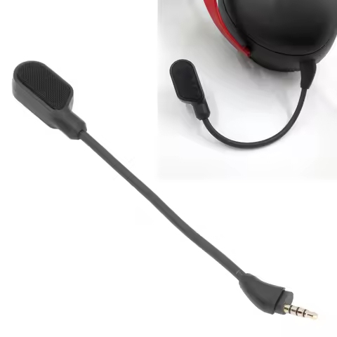 Detachable Microphone Boom 3.5mm Noise Cancelling Lightweight Gaming Headset Mic Replacement OFC PVC