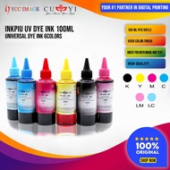 CUYI 1PCS  100ml Dye Ink For Inkjet Printer Continuous Refillable Photos printing CISS supplemented with waterproof ink