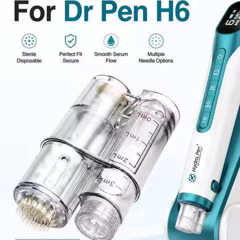 For Dr Pen H6 Cartridges Sterile Disposable Needle Cartridge Smooth Serum Flow Replacement Tips Comp