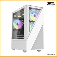darkFlash - E330M 白色 M-ATX 機箱 支持360/240水冷 雙玻璃 USB3.0+USB2.0*2 (不連風扇)