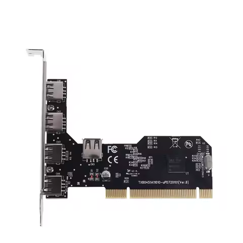 5 Ports USB 2.0 Adapter PCI Cards 480Mbps Internal USB 2.0 PCI Card PCI Expansion To USB 2.0 Adapter