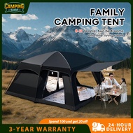 Waterproof Family Tents with logo for Outdoor khemah unta Camel tent besar 8-12 Person Large khemah 