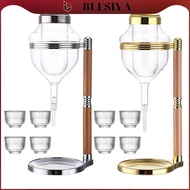 blesiya Japanese Cold Sake Decanter Cold Sake Chilled Server Cups Clear for Warmer or Cold Sake Hous