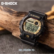 [Official Marco] GSHOCK GD-350GB-1D Sporty Wide Face Digital Men Watch Black Gold GD350