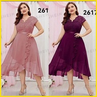 ✤ ▦ ☍ meian999 DRESS COLLECTION XL wedding ninang dress formal dress plus size dress