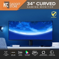 ◐Xiaomi 34 Inch Surface Curved Gaming Monitor 2k 144Hz High Refresh Rate 21:9 Screen 1500R Curvature