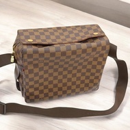 莉亞精品♡ LV N45255 棋盤格豆腐斜背包 二手美包