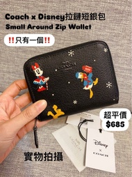 ✅香港現貨✅即買即寄🙆🏻‍♀️好難買‼️只有一個‼️靚價$685  Coach x Disney Mickey Mouse & Friends Minnie Pluto Donald Duck Sma