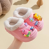 JIFANPAUL | Winter Warm Anti-Slip Cotton Slippers for Girls and Babies