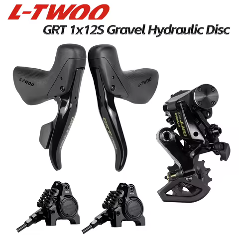 LTWOO GRT12-Disc 1x12s Road Hydraulic Disc Brake Gravel Groupset Carbon Fibre, 5 kit, Benchmark GRX