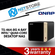QNAP TS-464-8G 4-BAY INTEL® QUAD-CORE DESKTOP NAS