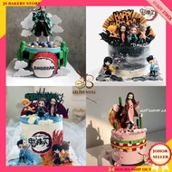 【 JS Bakery Store】Kimetsu cake topper decoration Mini Figure Toy Cake Topper 鬼灭之刃 蛋糕装饰摆件 配件