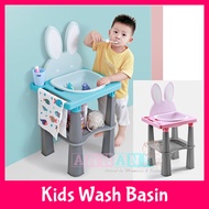 Wash Basin SInk Pretend Play Toy★Hand Face Washing Toilet Bowl★Kids Children Birthday Xmas Gift