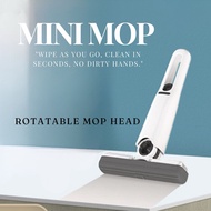 Mini Mop Squeeze Wash Mop Desk Window Glass Cleaner Household Kitchen Cleaning Mini Sponge Mop