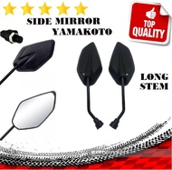 KEEWAY RCS-RCX-125 / Motorcycle Clear Side Mirror Color Black  Yamakoto Long Steam Accessories / COD