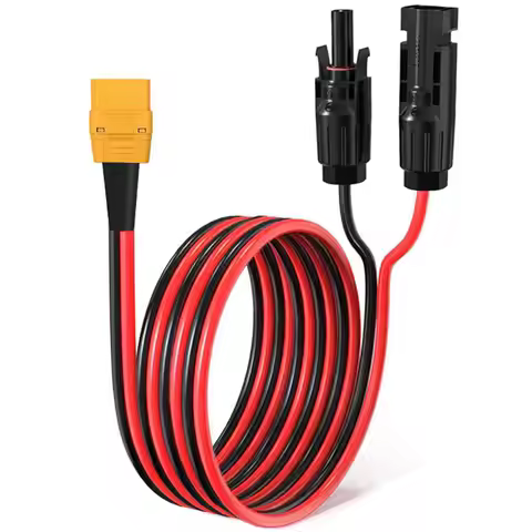 12AWG 2m/6.5FT XT90 to Solar Connector Cable for Bluetti AC200/AC200L/AC200P/AC200Max SOLARPLAY AFER