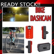 T03 Bike Camera IPX6 FHD W/Built-In Rear LED Light Bike dashcam 1080P FHD Video @ 30fps
