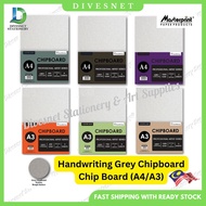 Masterprint Handwriting Grey Chipboard Chip Board (A4/A3) Size (400/700/1000gsm) Modelling Card Boar