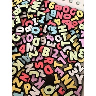 Chunky Alphabet Letter Beads A–Z Set 27pcs (FREE 1-9) DIY Crafts & Keychains (Paracord Not Included)
