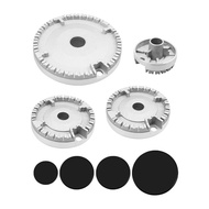 Set Pembakar Hob Gas Ketuhar Penutup Api Rata Penutup Api Mahkota Penutup Api Pembakar Gas Penutup A