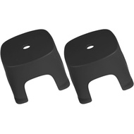 Kichvoe 2-Pack Plastic Step Stool for Bathroom and Toilet Compact Foot Stool for Toddler Potty Train