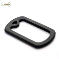CAUSI Dog Tag Protector, 1.97*1.18 Inches Durable Dog Tag Cover, Rubbers Black Silicone Material Noi