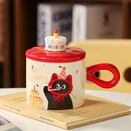 Girl Heart Birthday Gift Cake Cup Girl Cute Cat Boyfriend Girlfriend Sister Meaningful Gift Box LYAJ