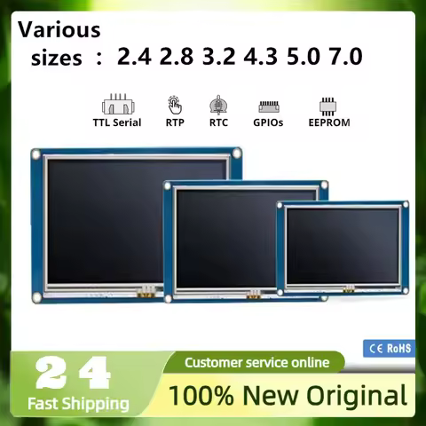 Nextion 2.4/2.8/3.2/3.5/4.3/5.0/7.0 inches NX3224T024 NX4024T032 NX4832T035 NX4827T043 NX8048T050 NX