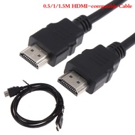 0.5/1/1.5M HDMI-compatible Cable 1080P High Speed Computer Monitor Video Connection Cable