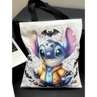 ☆The Lowest Price in SG☆Stitch Bag Shopping Bag Canvas Bag Canvas Bag Canvas Tote Bag Canvas Tote Ba