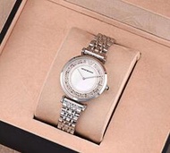 阿瑪尼手錶 滿天星石英手錶女腕錶玫瑰金  西鐵城GL30石英機芯 時尚超薄錶身AR1926