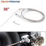 36" Throttle Gas Cable Kit Stainless Steel Braided For 97-07 Chevrolet/Chevy LS1 Engine 4.8L 5.3L 5.