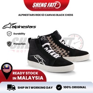 Alpinestars Ride 63 Canvas Shoes Black/Chess Kasut Alpinestars Meta Road Meta Strap Riding Shoes Rid