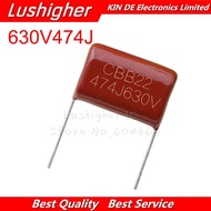 10PCS 630V474J 0.47UF 470NF Pitch 20MM 630V 474J 470J630V CBB Polypropylene Film Capacitor