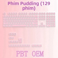 129 Phím OEM Profile Chất Liệu PBT Keycaps Cho MX Trao Đổi Nóng Bàn Phím Cơ Trong Suốt Pudding Keyca