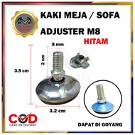 Stabil Adjuster Kursi Kaki Meja Goyang / Kaki Adjuster Kaki Stabil Meja Kursi Nylon Putih Isi 2 Pcs