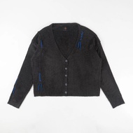 Faith Fade - Oversized Cardigan Suture Black