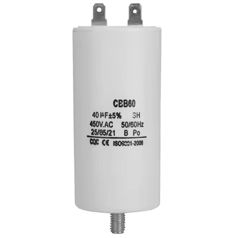 40ฮผF Capacitor CBB60 450V 40ฮผF Capacitor for Washing Machines 50/60Hz Water Pump Capacitor Capacitor