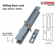 Sliding Door Lock / Side Door Lock Hook 25mm 32mm Silver Brown