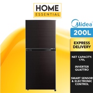 Midea 200L 2 Doors Inverter Quattro Refrigerator MDRT268MTB28-MY | Fridge | Peti Sejuk | Peti Ais