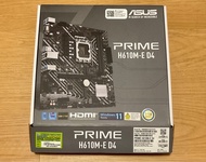 Asus Prime H610M-E D4 主機板 「有盒有保」有Wi-Fi無線網卡 Intel  lga1700 H610 i3 12100 12100f 13100 13100f i5 12400