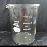 BEAKER GLASS 500 ML IWAKI GELAS KIMIA, GELAS PIALA, BEKER LOW FORM